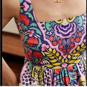 Boden violet square neck midi dress size 12R